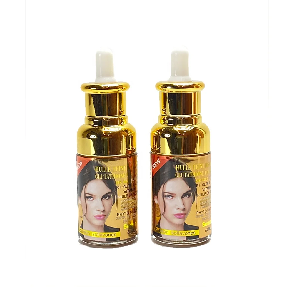 新款美白24k黄金精华60克羊角面包面部大豆精油最佳抗衰老自有品牌美容化妆品 Buy 私人标签护肤美白精华黑色暗点皮肤抗皱 21最佳o Carly Bayuan豪华血清 工厂批发面部血清