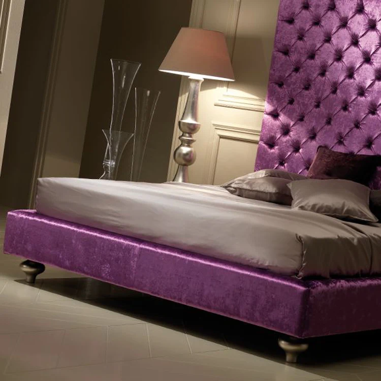 king size purple bed