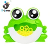 Kids plastic toy electric frog bath soap bubble liquid for sale