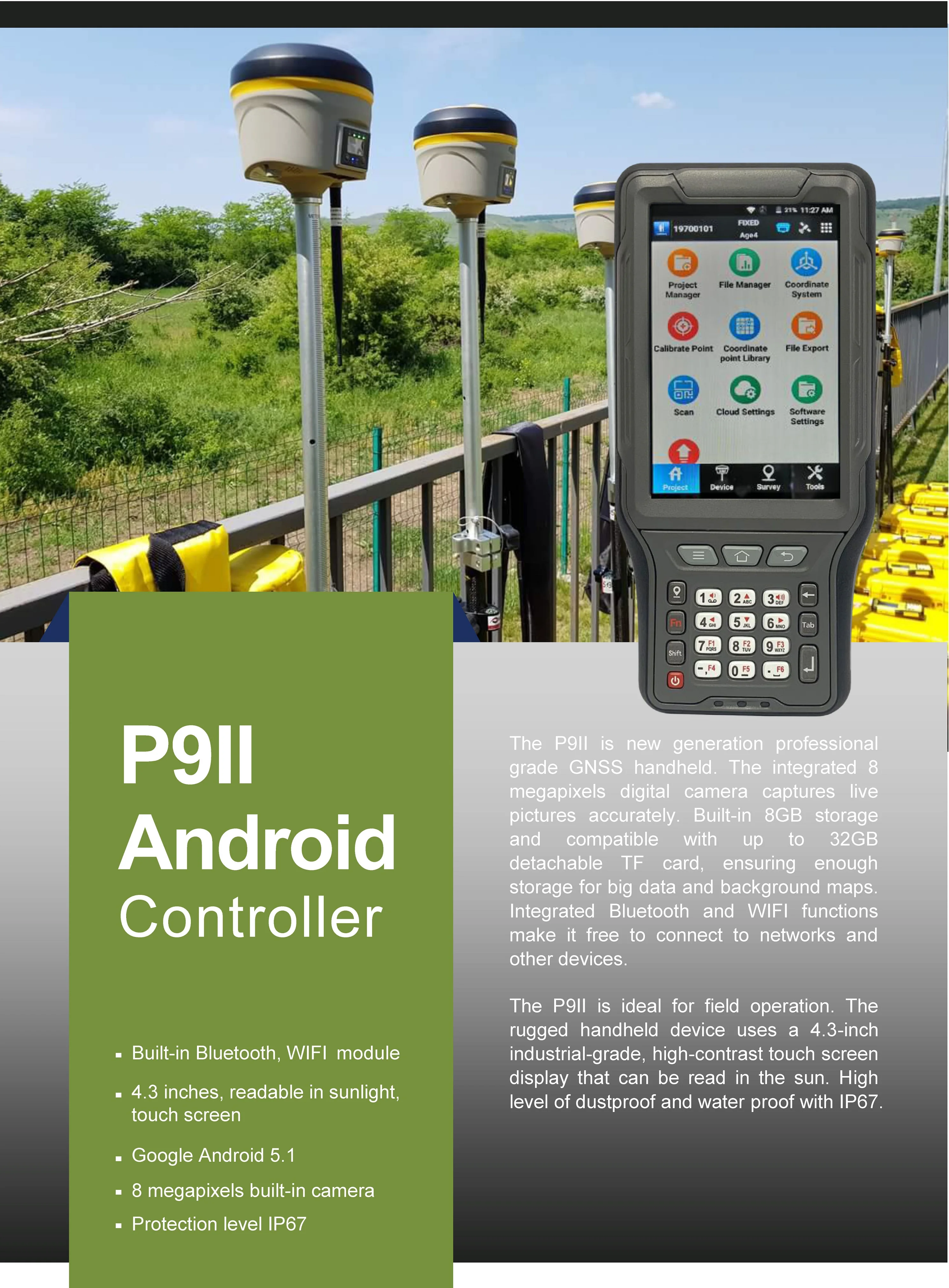 2020 Android Gps Rtk Controller Gis Data Collector For Land Surveying