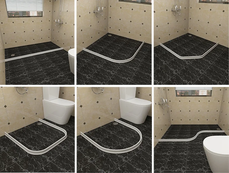 Umbral De Ducha Plegable,Barrera De Baño De Cocina Y Sistema De