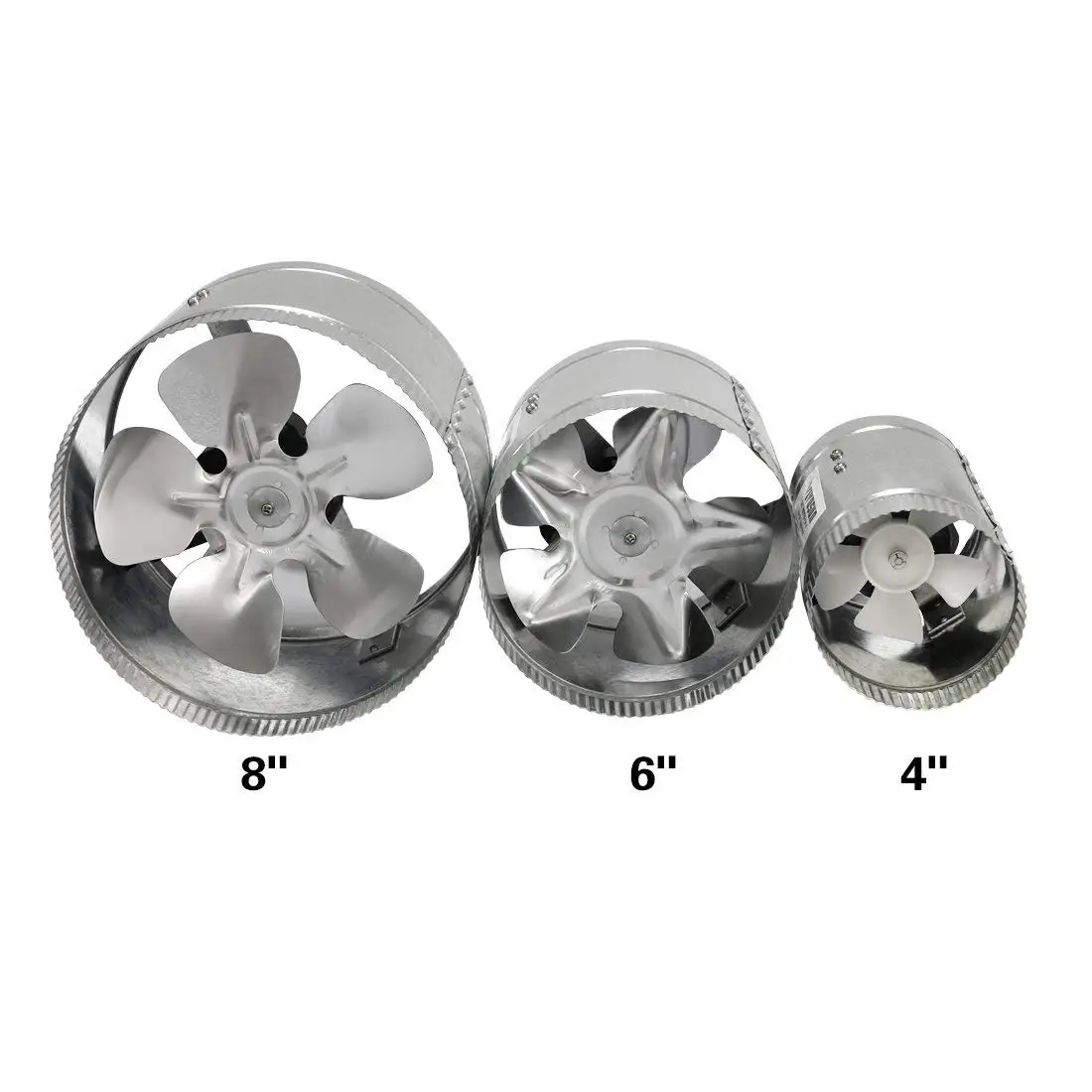 Inline Duct Booster Fan, 4'', 6'', 8'', Stainless - detail 4