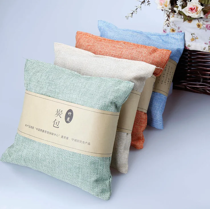 
Activated Bamboo Charcoal Deodorant Bag 500g air purifying bamboo charcoal odor bag for car for home logo custom 