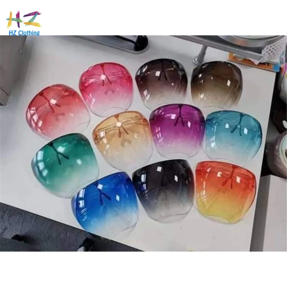 

Protective Face hield,10 Pieces, Gradient blue, green, pink, gray, brown