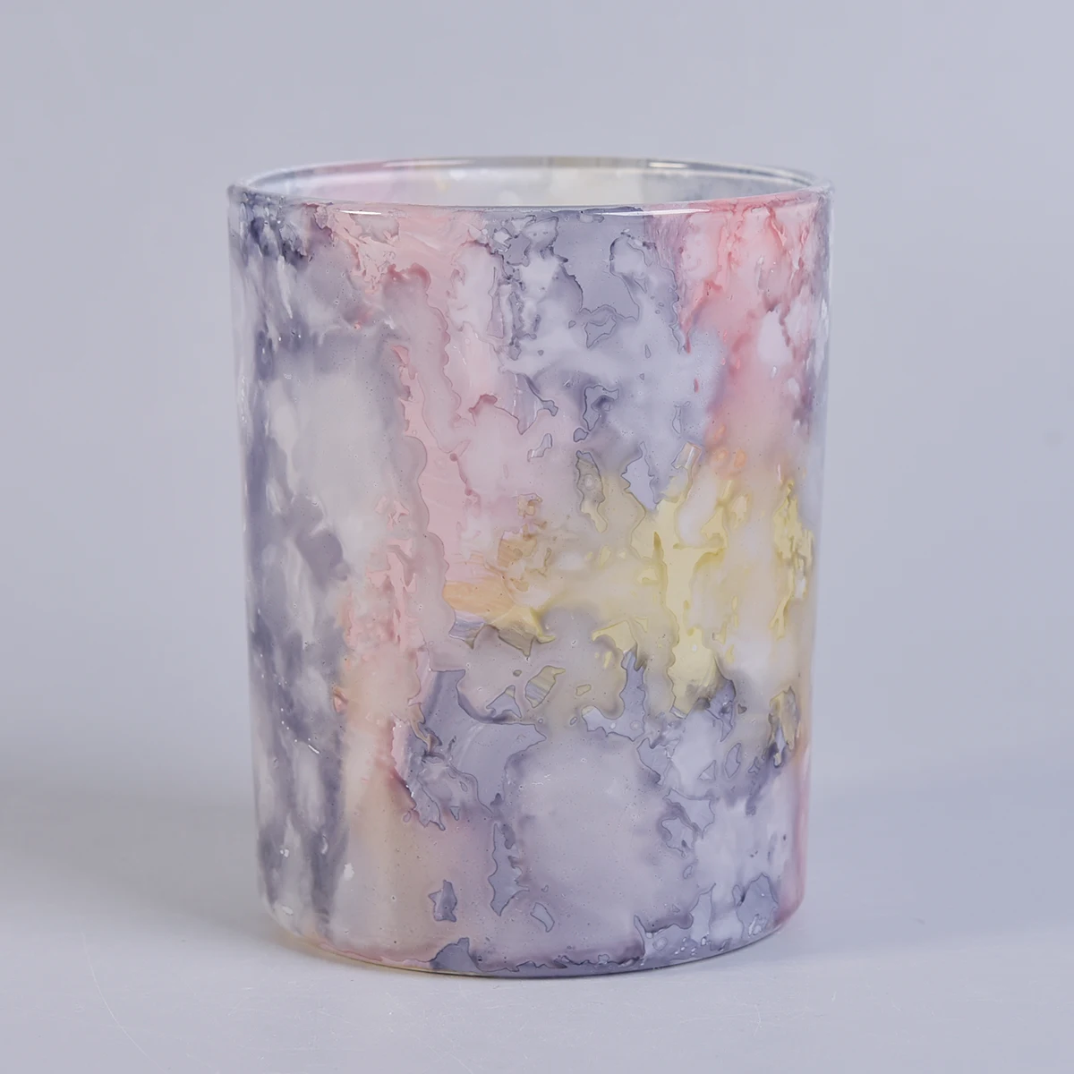 Marble Pattern Glass Candle Holder Wholesale