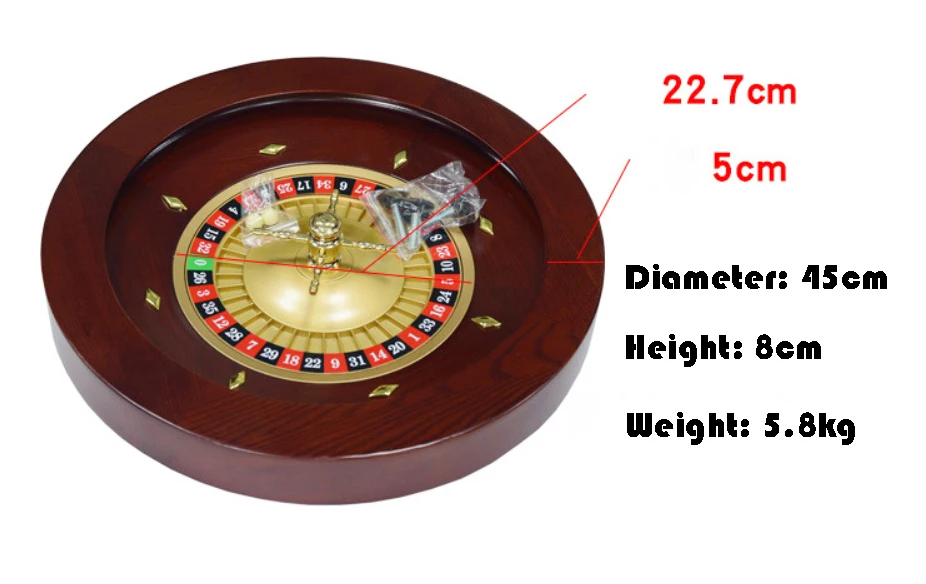 Factory Customizing Deluxe Wooden Russian Roulette Wheel For Roulette