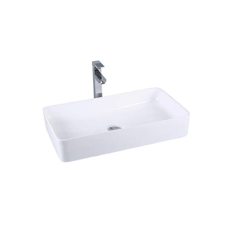 Modern classic latest faucet Customized ceramic bathroom with unique design designs ceramic table top bathroom sink basin