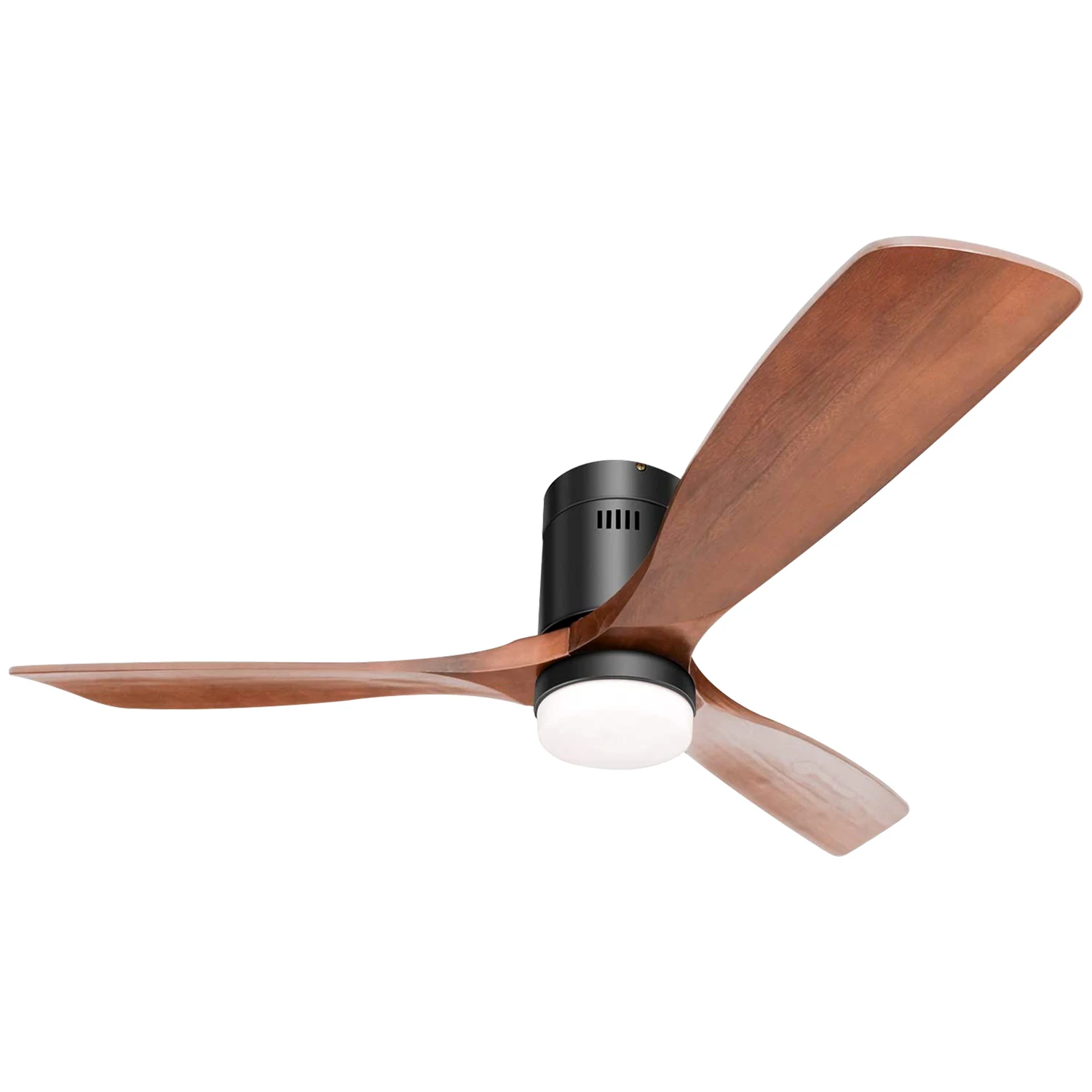 High quality antique ceiling fans 52 inch wood blade energy saving ceiling fan with 15W LED light
