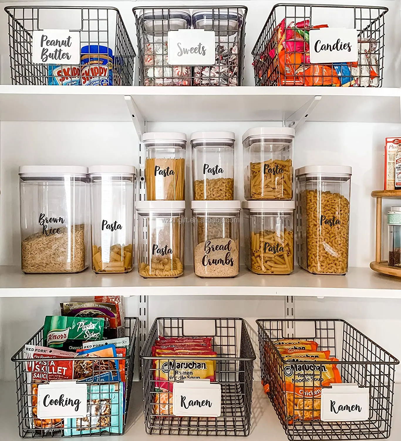 185 Pcs Funny Kitchen Canister Kitchen Labels Pantry Sticker Mason Jar Labels Pantry Labels