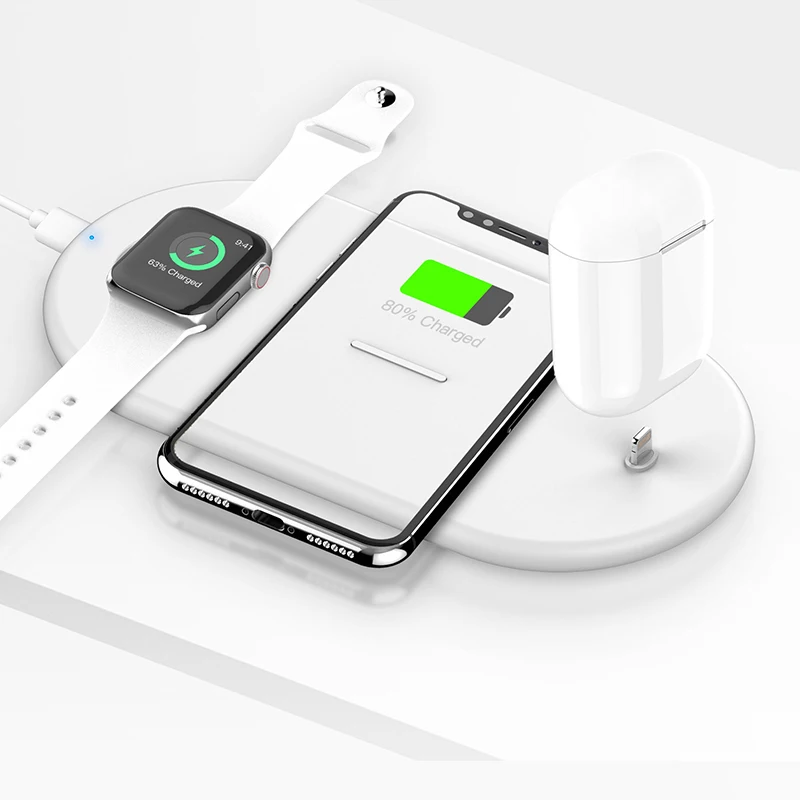 Chargeur sans fil nouveaut&eacute;s 2020 pour apple watch chargeur &eacute;couteurs bluetooth support de t&eacute;l&eacute;phone mobile chargeur 3 en 1 - ANKUX Tech Co., Ltd