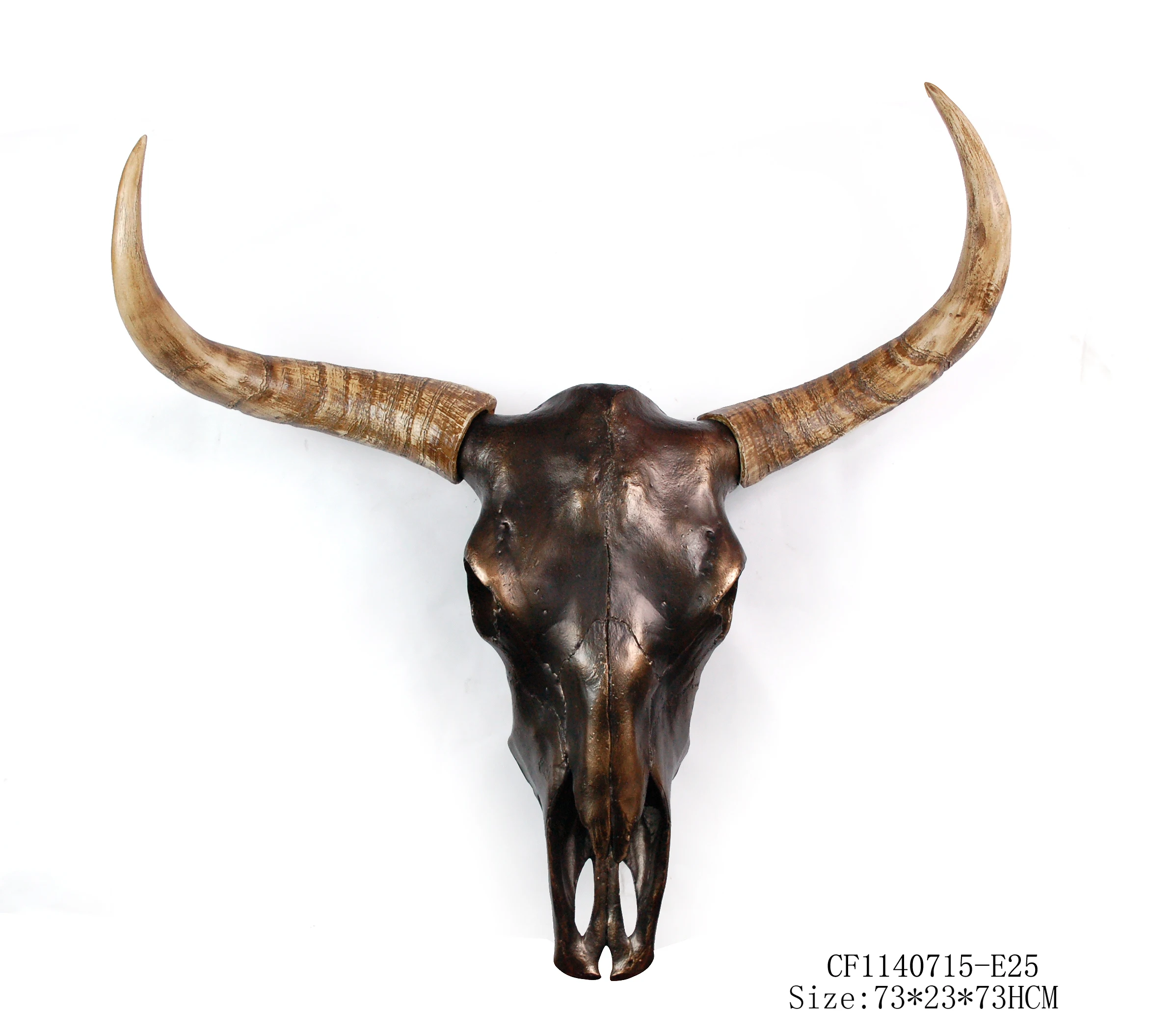 Wholesales Resin Animal Bull Deer Head Sculpture Cow Head Home Decor Creative Gifts supplier