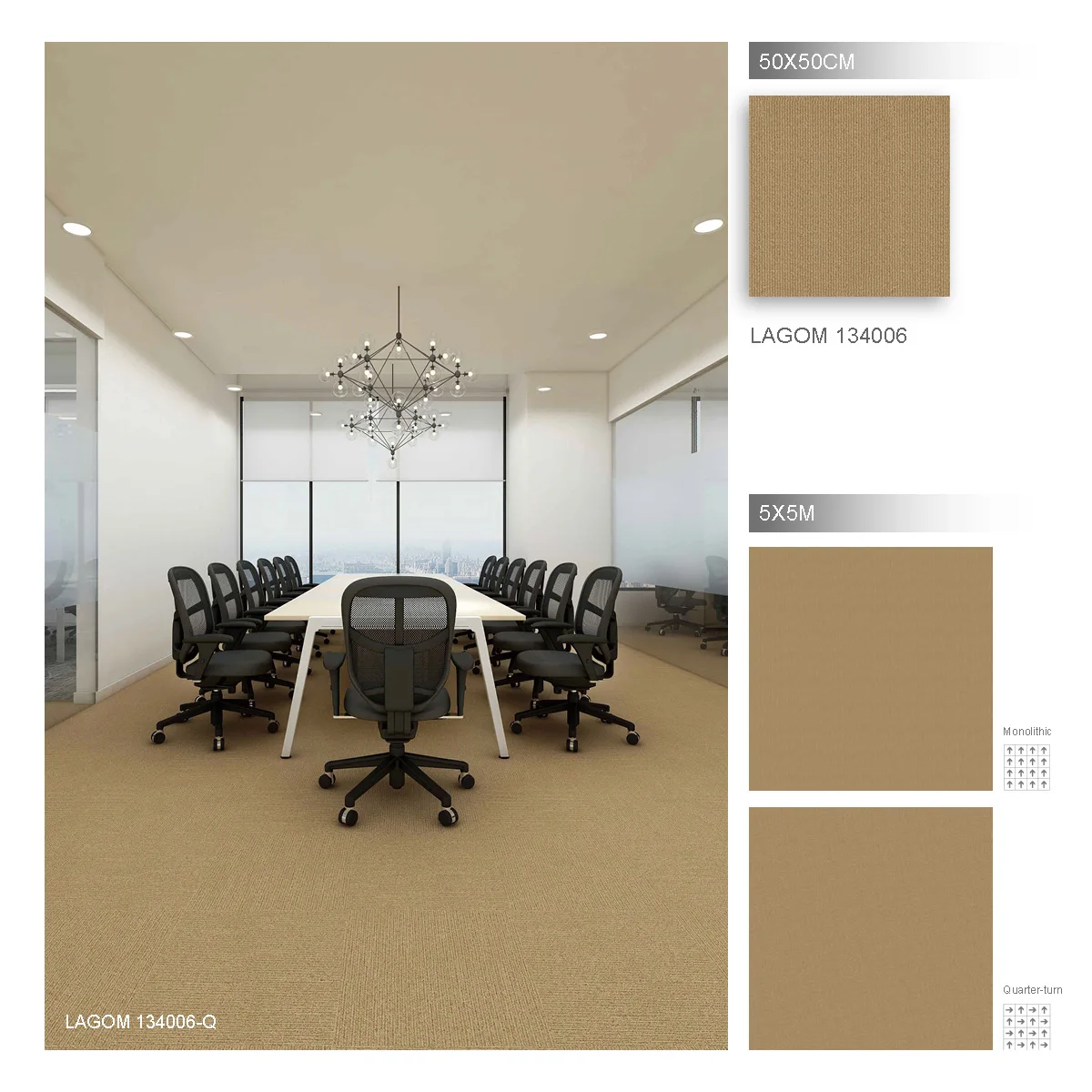 Easycarpeter Lagom 134 Glass Back Carpet Tile Underlay Carpet Casino