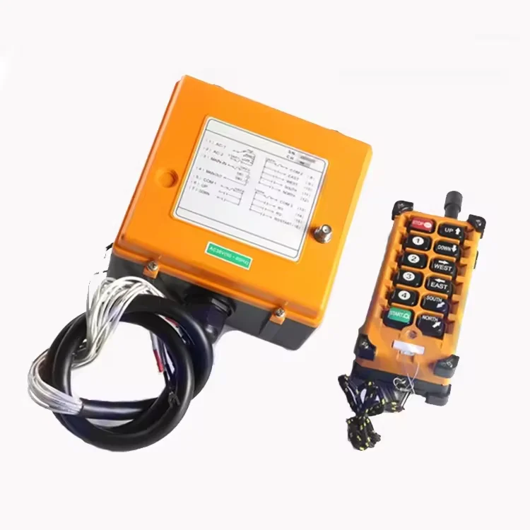 Multi-channel industrial relay receiver with DIN rail mount and terminal block wiring