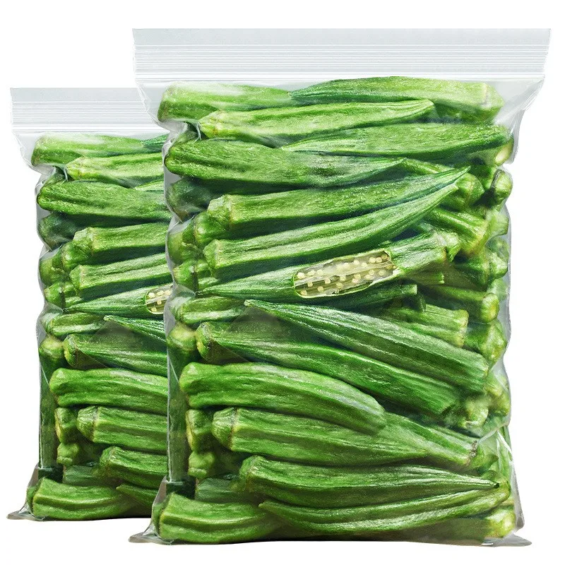 Bulk Okra Green Crispy Vegetable Crispy Vegetables Vf Okra Dried Snack