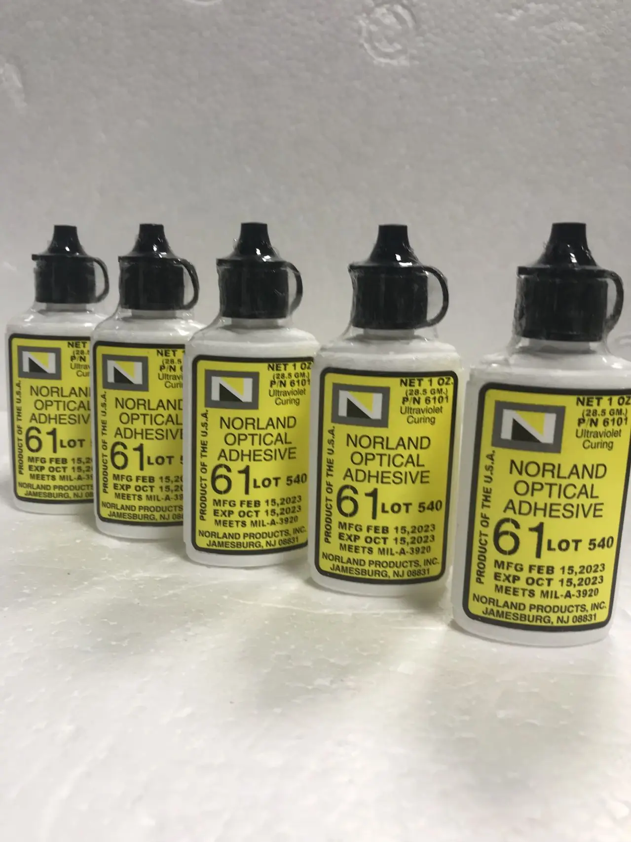 Norland Optical Adhesive All Series Grade Model In Stock Uv Cured Glue