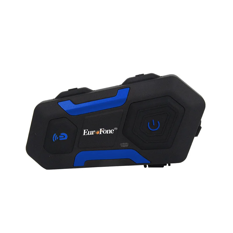 EuroFone V3 PLUS Helmet Walkie Talkie with 2KM Range 3-Person Intercom ...