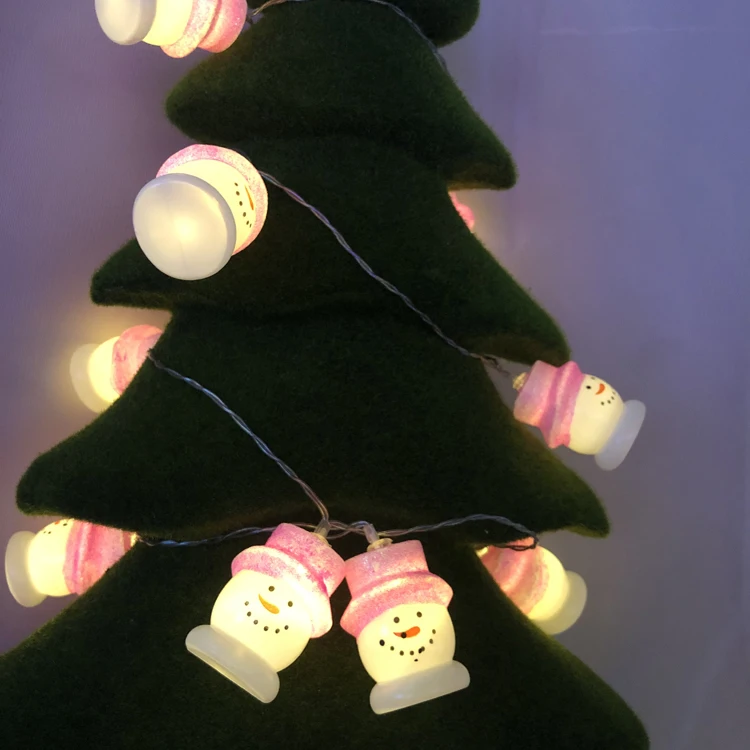 LED Snowman String Lights Fairy Christmas Light Decoration For Festival Party Bedroom outdoor