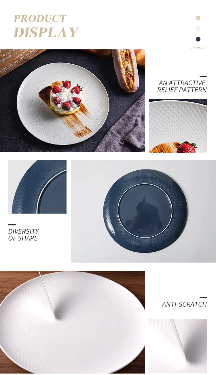 Luxury Bone China Dinnerware,High Quality Star Hotel Dinner Plate