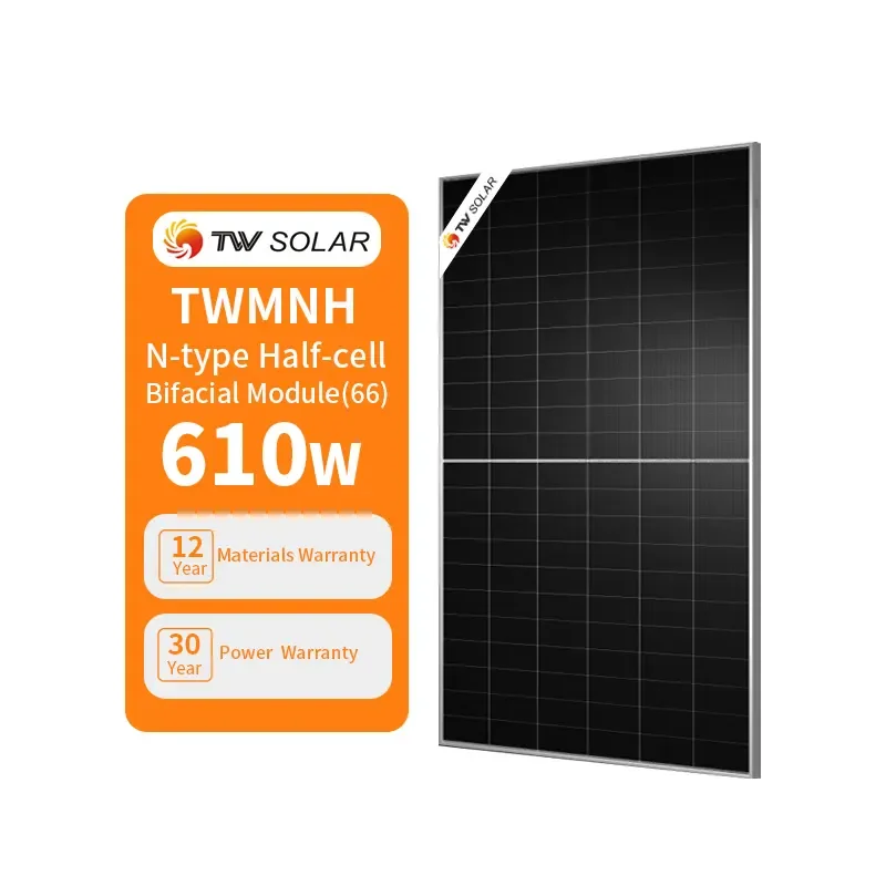 テンホウ TONGWEI TW 66HD610-630W N-Type Bifacial Solar Module for