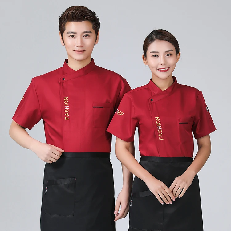Sharplace Chaqueta de Chef Mujeres Hombre Uniforme de Cocinero Diseñado Simple Profesional