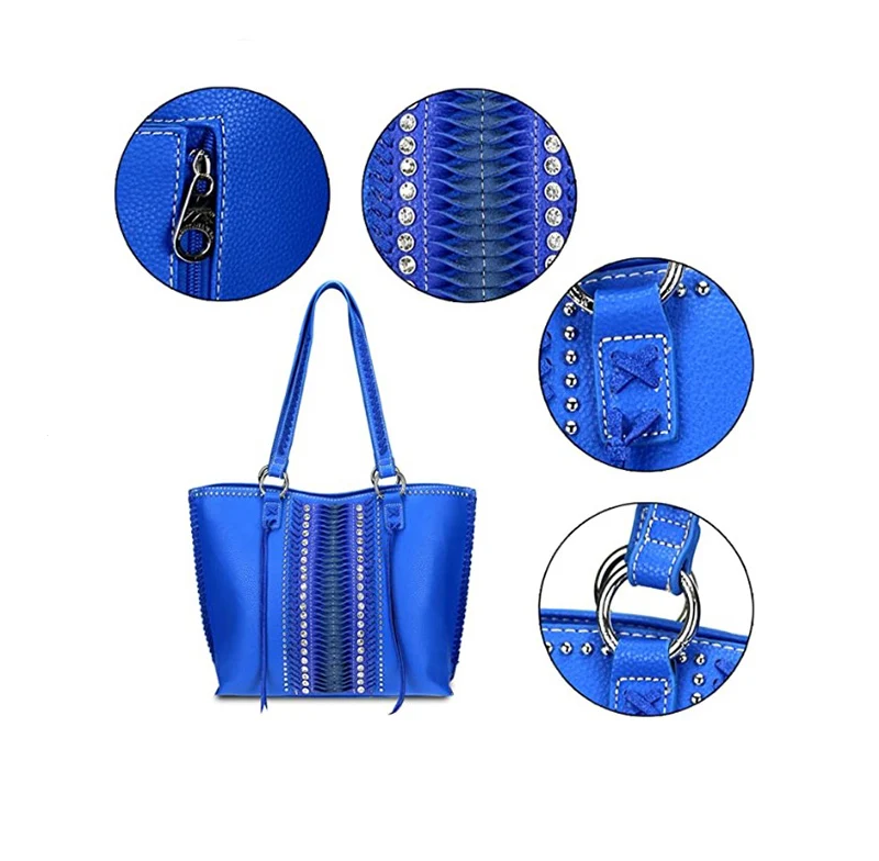 Large Leather Concealed Carry Purse Tote Bag For Women Western ...