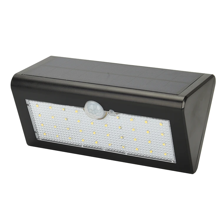 Outdoor solar temperature infrared sensor IP65 waterproof ABS LED 4W solar garden light  wall light