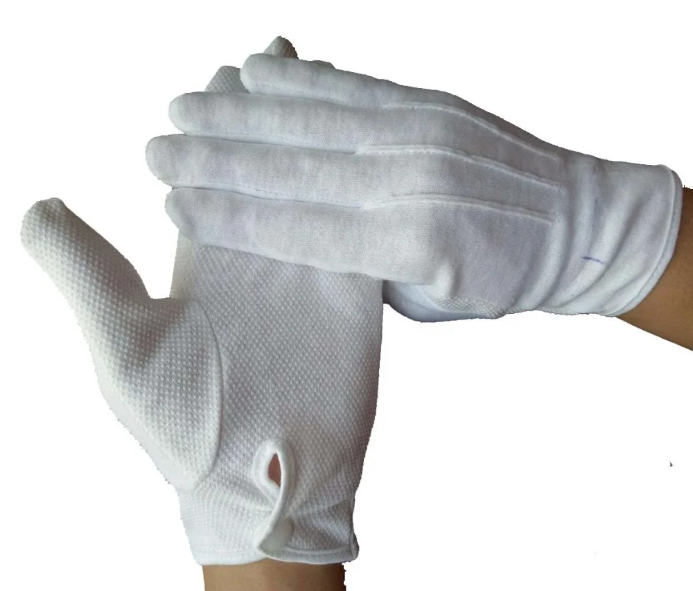 White Cotton Parade Gloves Ceremonial Gloves Buy Cotton Driving Gloves With Sure Gripcotton 8974