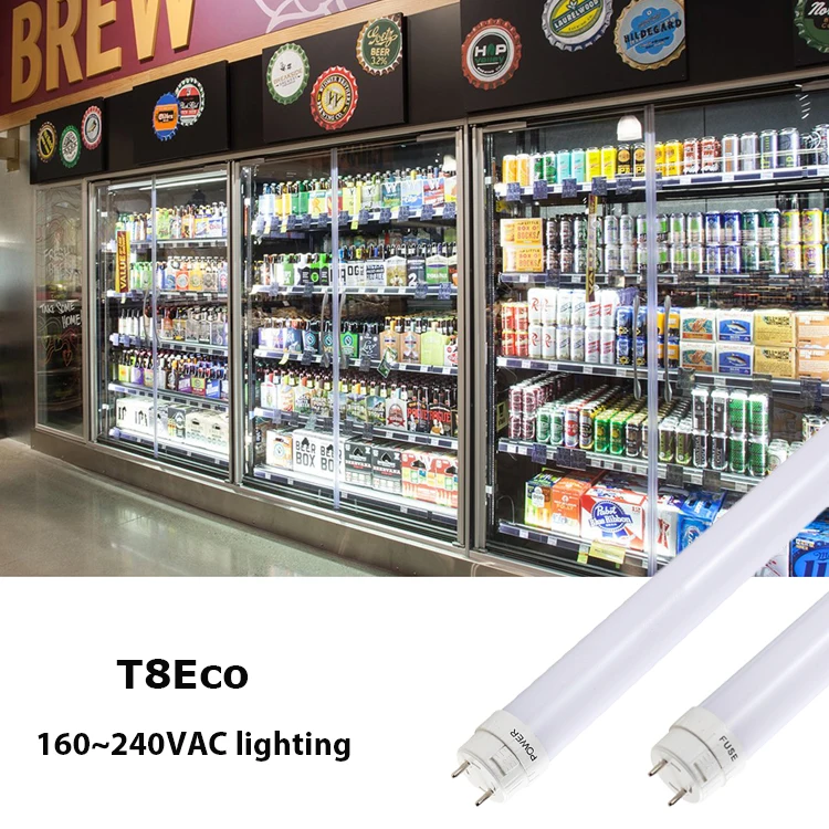 Supermarket cabinet display lighting Fluorescent refrigerator freezer light energy-saving led cool room T8 tube light