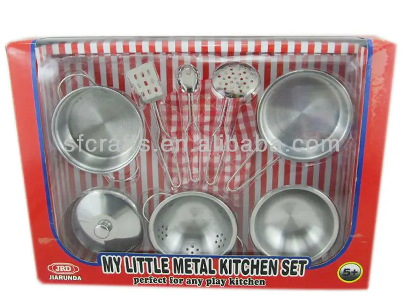 metal kitchen play set