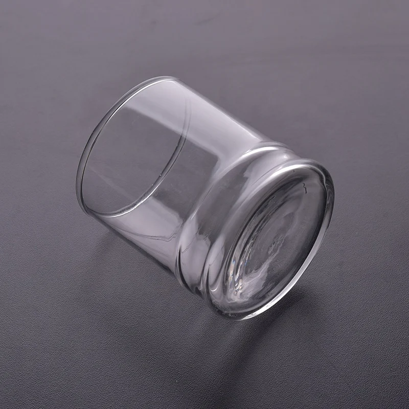 Clear machine blown candle holder glass tea light candle jar home decorative factory