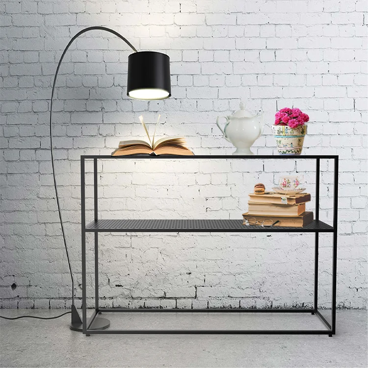 Modern Luxury Hallway Table Modern Natural Marble Home Furniture Black