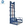Warehouse hydraulic wall mounted cargo lift guide rail lift platform
