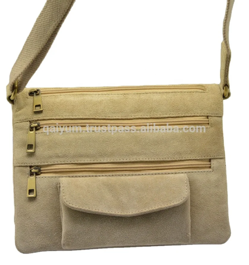 Vintage Womens Shoulder Suede Leather Messenger Bag Crossbody 