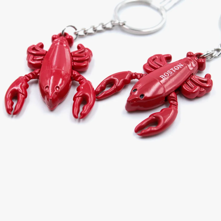Usa Boston Souvenir Red Crayfish Lobster Key Chain Buy Lobster Ke Ychain,Boston