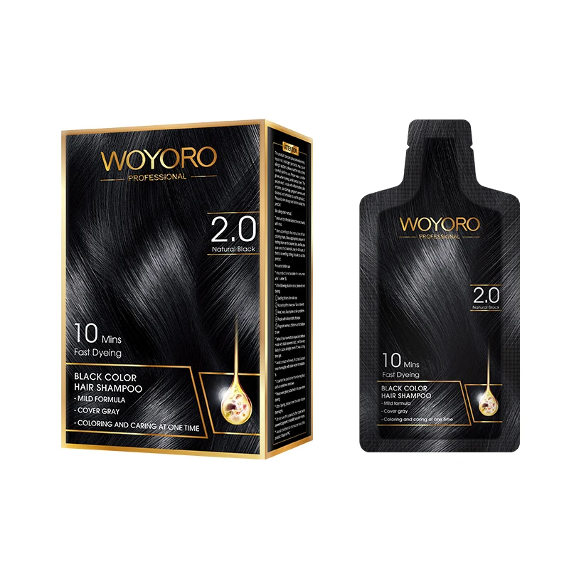 100 Cobertura Gris 3 En 1 Pelo Negro Tratamiento 3