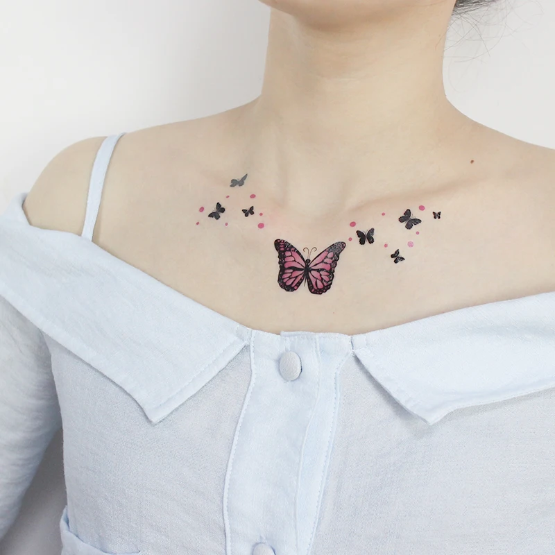 The Newest Butterfly 3d Temporary Tattoo Sticker Personalized Custom