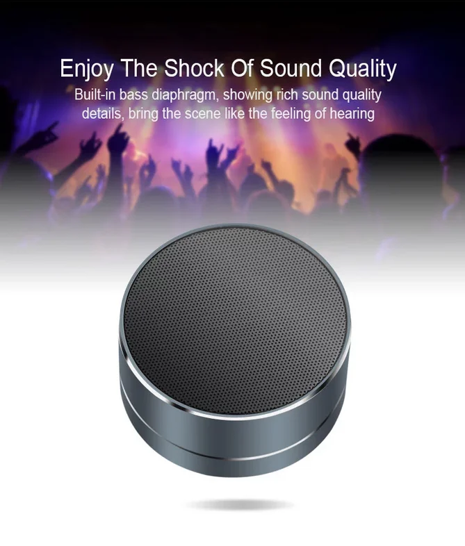 A10 Ultra Portable Wireless Blue tooth Speaker with Luxury Design,Enhanced Bass and Micro SD Card Support,Compatible with iOS