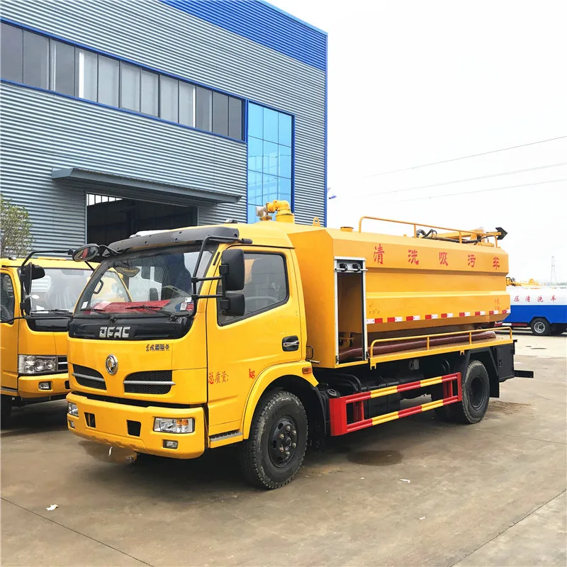 4x2 7000 liters sludge suction truck