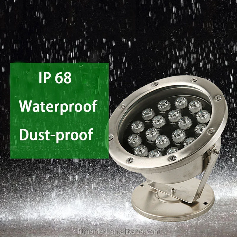 Outdoor Stainless Steel Swimming Pool RGB LED Underwater Light 3W 6W 9W ...