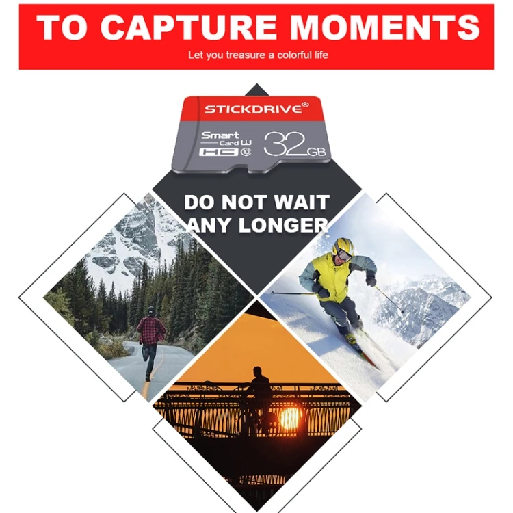 Dropshipping High Speed STICKDRIVE 32GB U1 Red and Grey TF(Micro SD) Memory Card with Factory price - ANKUX.COM