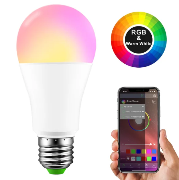 Smart RGB bluetooth led bulb   App Controlled E27/B22 7.5W Music Light Bulbs For Dance Room