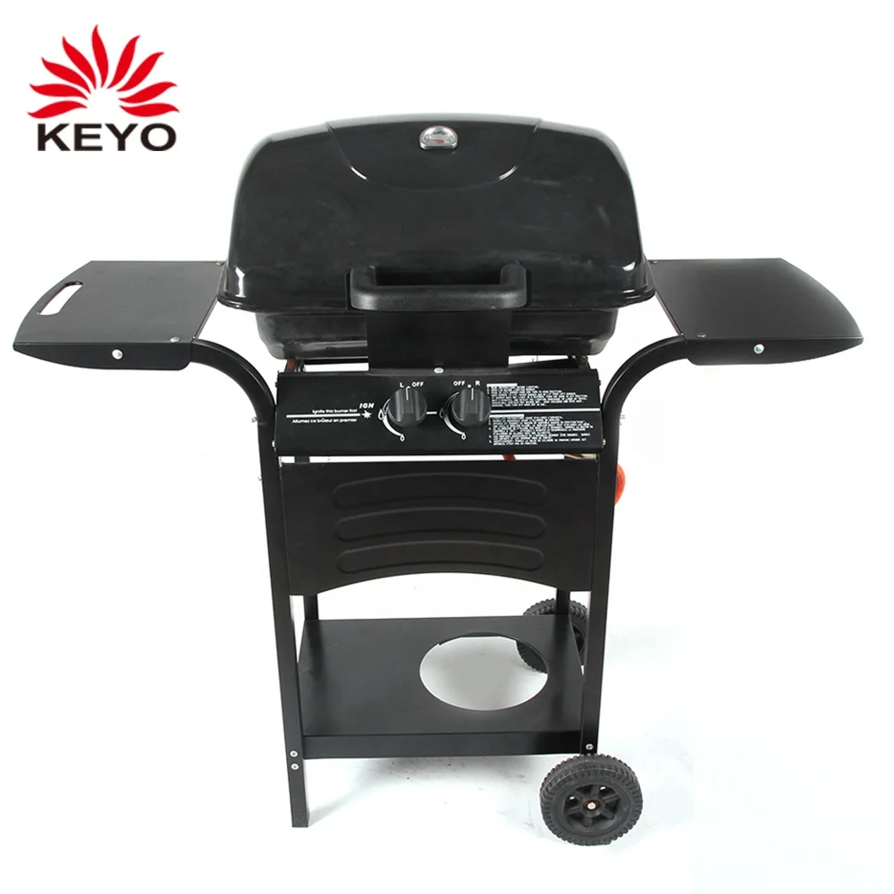 Brazilian Patio Outdoor Gas Integrated Ignition Trolley Grill Barbecue