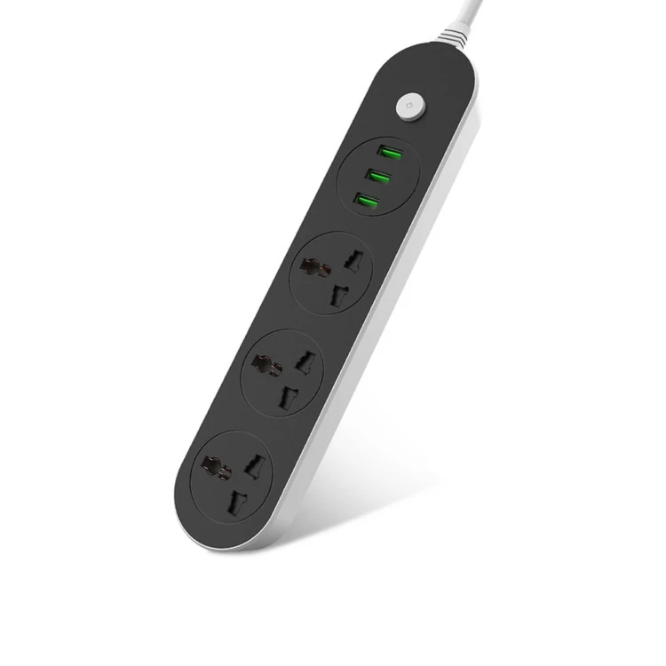 Extension Lead With Usb C Port Power Strip With Type C And 2 Usb Ports