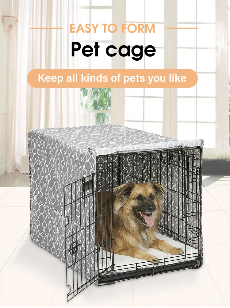 BEELIKE Pet Portable Crate Pet Cage Dog Kennel Cat Play Cube Great for Travel Home and Outdoor for Dogs Cats and Puppies 