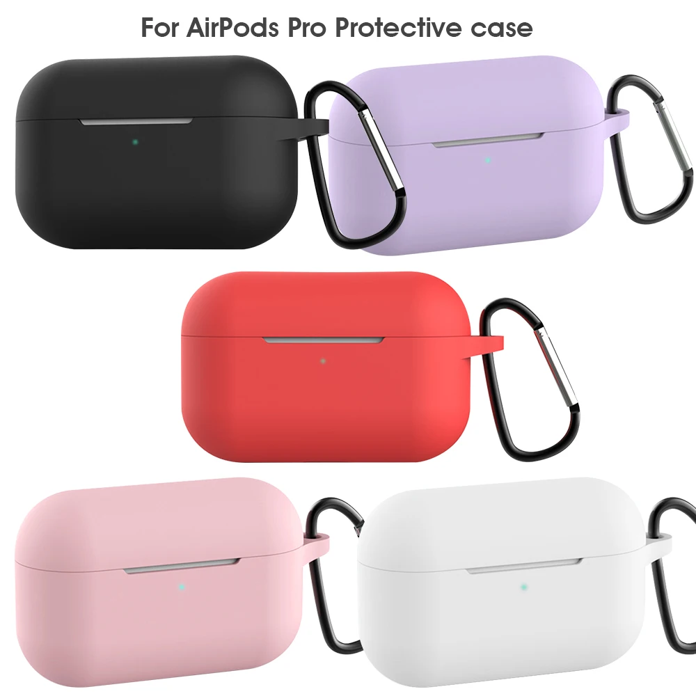 2019 Newest Silicone Case For AirPods Pro Cover For Airpods 3 Full Protection Case For TWS Earbuds For Apple Airpods Pro