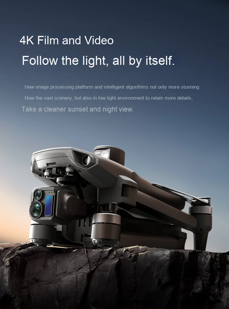 A25 PRO Drone New 8K HD Aerial 3-Axis Gimbal Long Battery Life RC GPS 6km Range Drone 5.5inch Chscreen Brushless Dron VS P7MAX