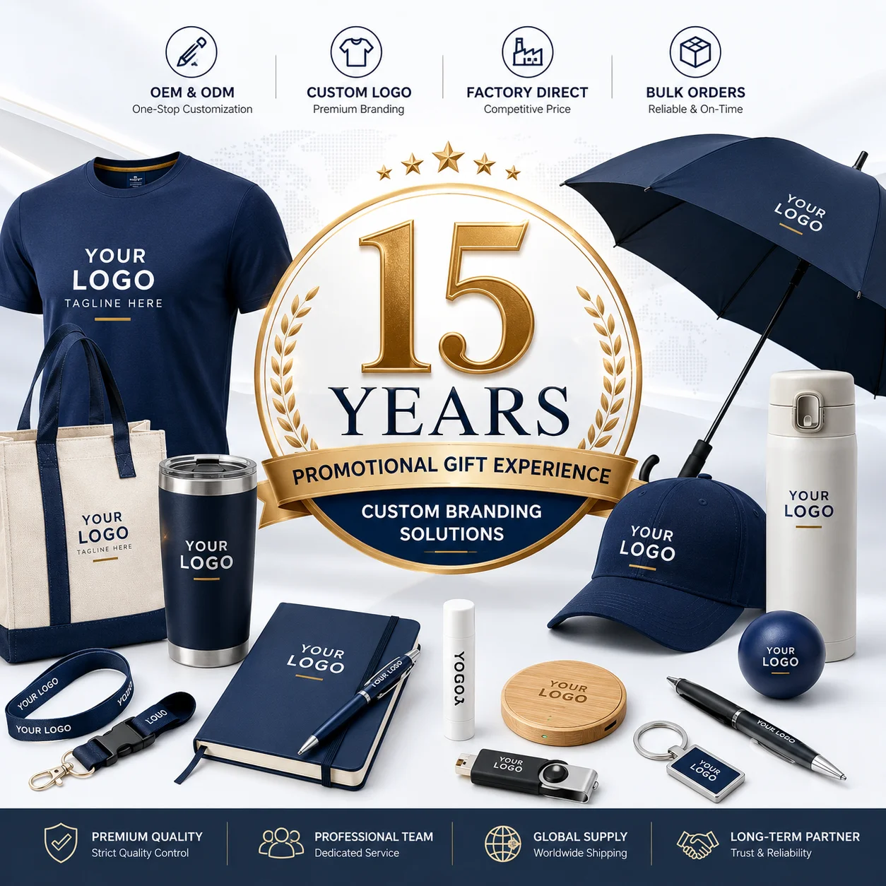 Premium Custom Logo Polo Shirt 100% Combed Cotton Breathable Workwear for Corporate Events OEM