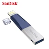 Sandisk iXPAND FLASH DRIVE USB 3.0 32GB 64GB 128GB Metal Pen Drive flash Disk for IOS For iPhone 5/6/7/8/X/11/ iPAD