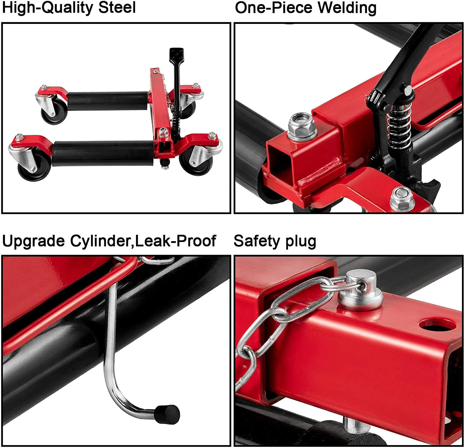 1580 Lbs Hydraulic Go Jack Car Wheel Moving Dolly Vehicle Positioning