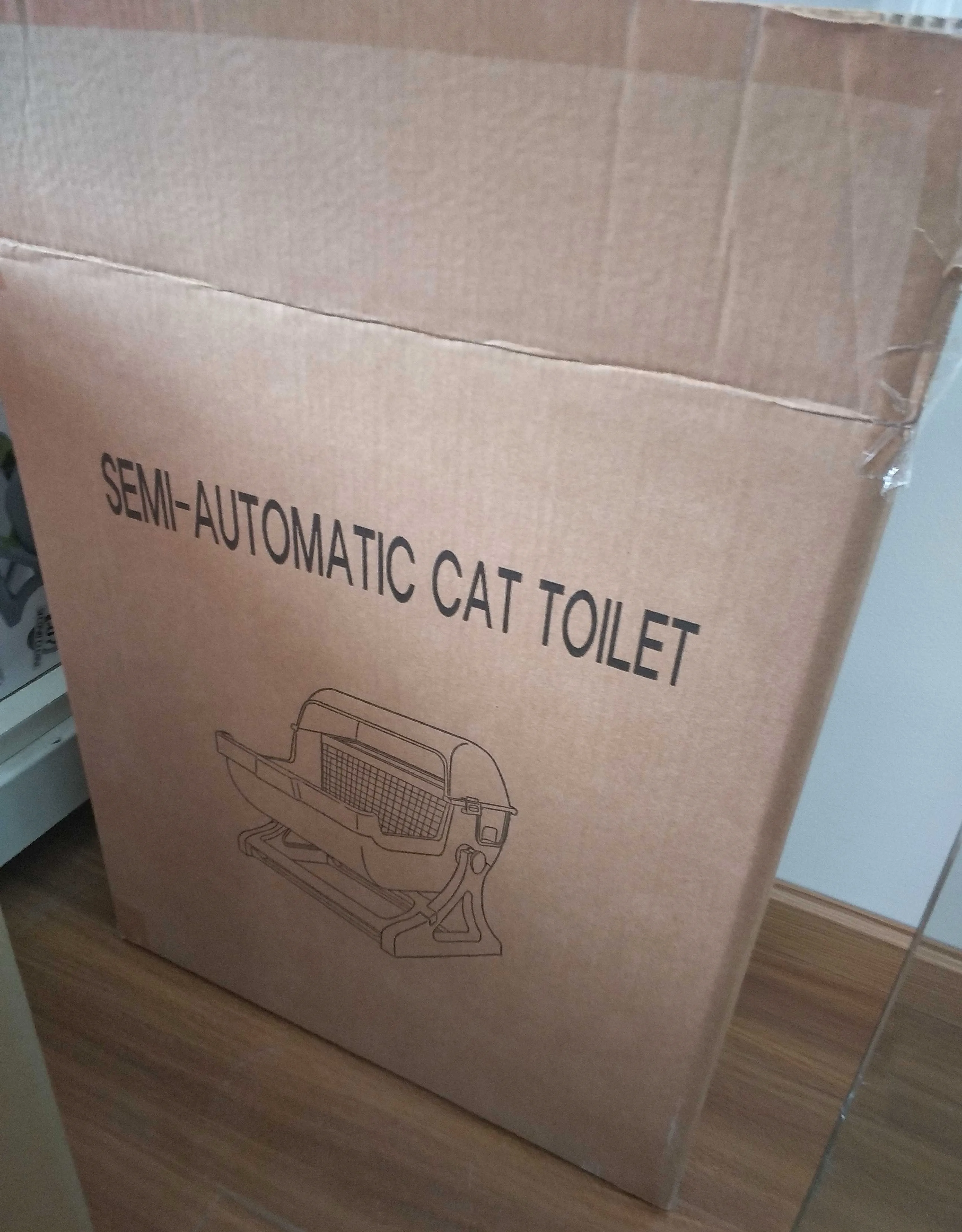 Reversable Semi Automatic Foldable Cat Litter Box Easy To Assemble